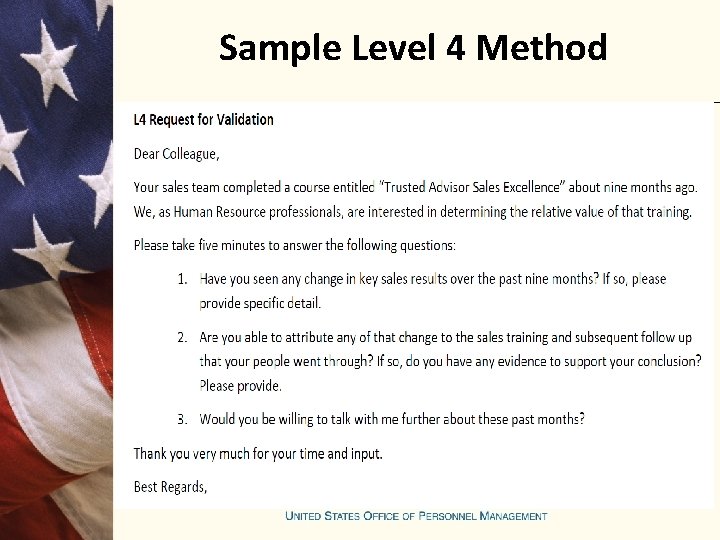 Sample Level 4 Method 
