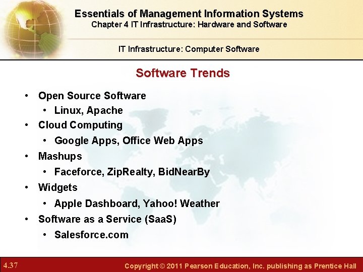 Essentials of Management Information Systems Chapter 4 IT Infrastructure: Hardware and Software IT Infrastructure: