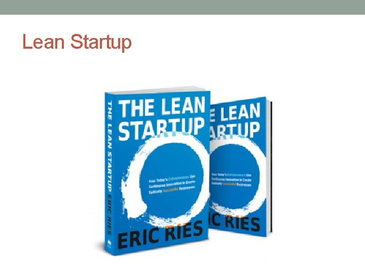 Lean Startup 