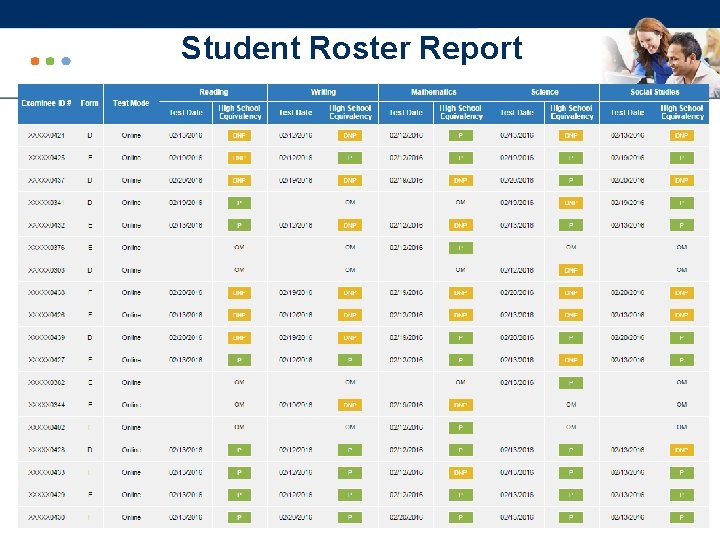 Student Roster Report 