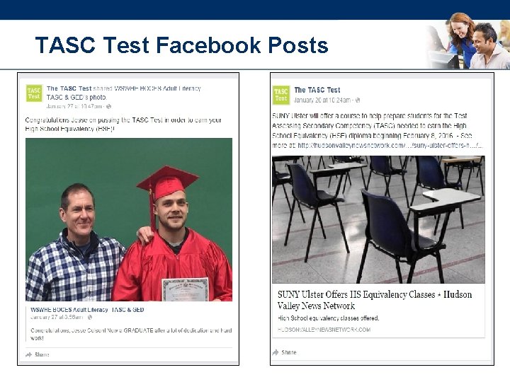 TASC Test Facebook Posts 