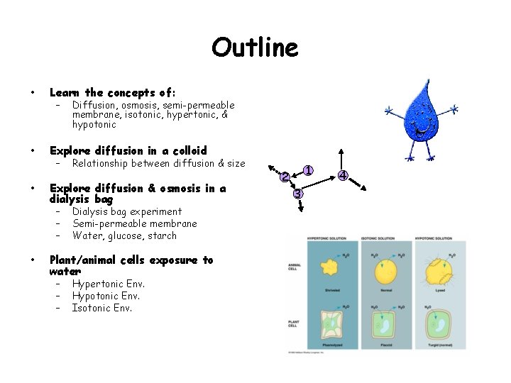 Outline • Learn the concepts of: • Explore diffusion in a colloid • –