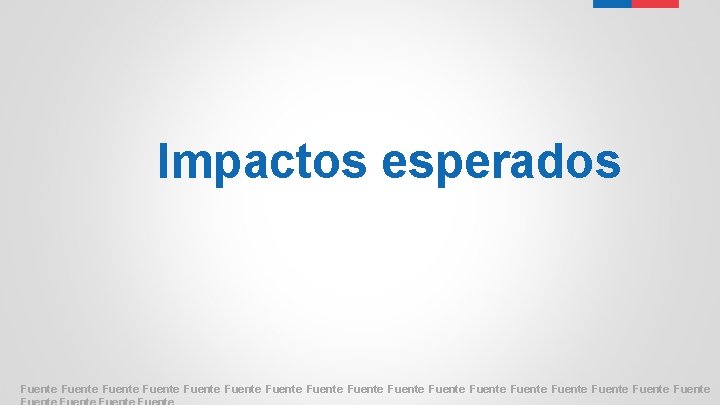 Impactos esperados Fuente Fuente Fuente Fuente Fuente 