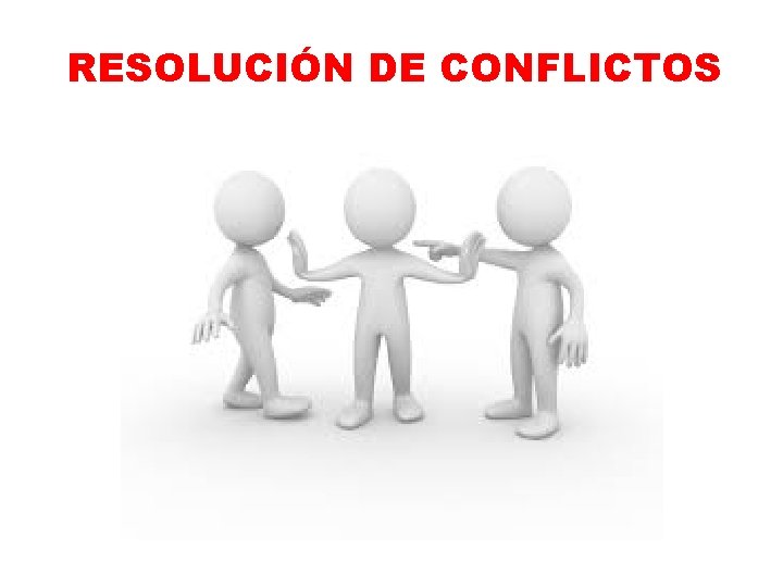 RESOLUCIÓN DE CONFLICTOS 