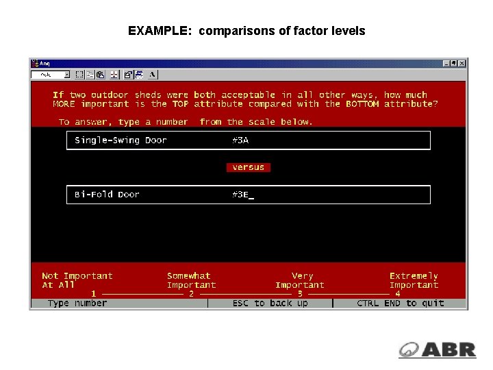 EXAMPLE: comparisons of factor levels 