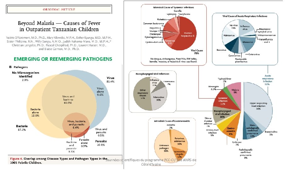 EMERGING OR REEMERGING PATHOGENS Journées scientifiques du programme PCC-CI/ Site ANRS de Côte d'Ivoire