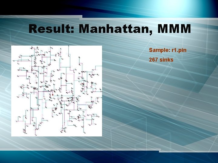 Result: Manhattan, MMM Sample: r 1. pin 267 sinks 