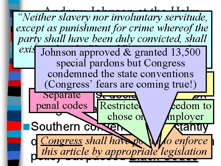 Andrew at theservitude, Helm “Neither slavery. Johnson nor involuntary except as punishment for crime