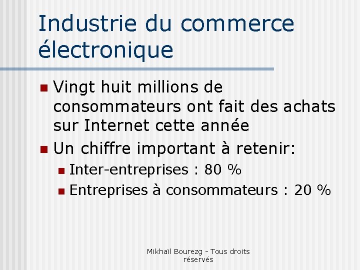 Industrie du commerce électronique Vingt huit millions de consommateurs ont fait des achats sur