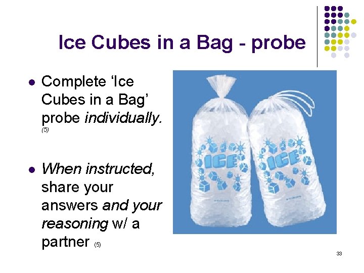 Ice Cubes in a Bag - probe l Complete ‘Ice Cubes in a Bag’