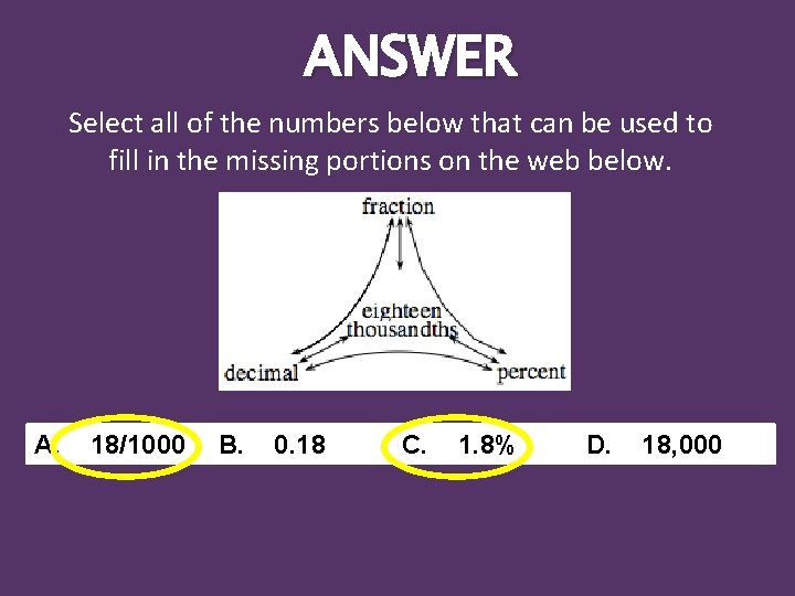 ANSWER Select all of the numbers below that can be used to fill in