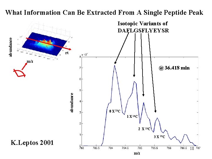 What Information Can Be Extracted From A Single Peptide Peak abundance Isotopic Variants of