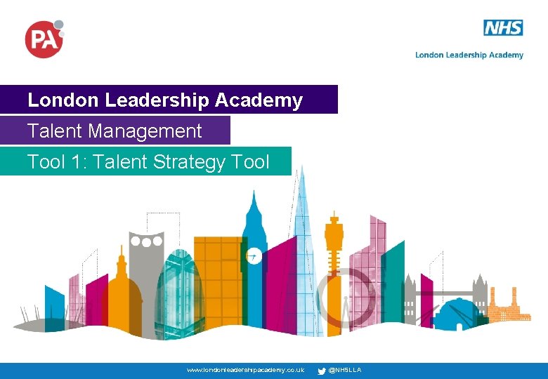 London Leadership Academy Talent Management Tool 1: Talent Strategy Tool © PA Consulting and