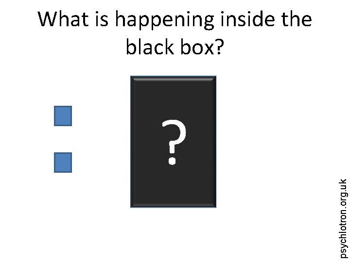 ? psychlotron. org. uk What is happening inside the black box? 