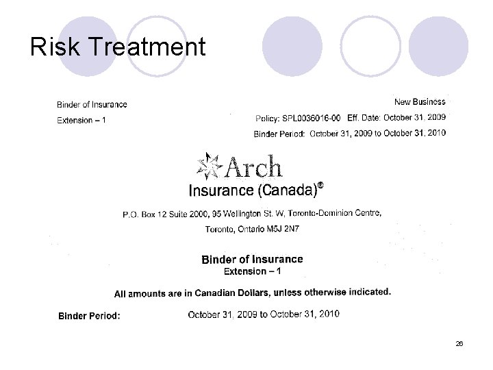 Risk Treatment 26 