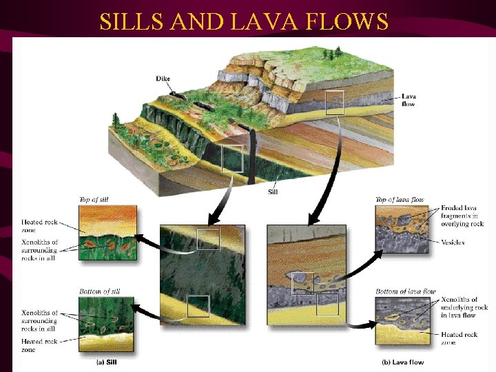 SILLS AND LAVA FLOWS 