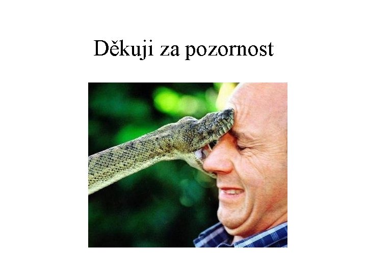 Děkuji za pozornost 