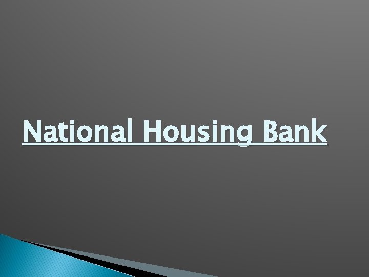 National Housing Bank 