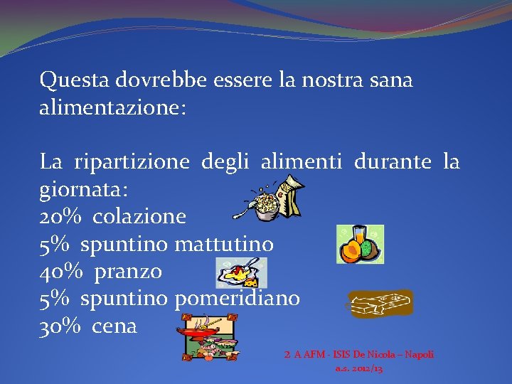 Questa dovrebbe essere la nostra sana alimentazione: La ripartizione degli alimenti durante la giornata: