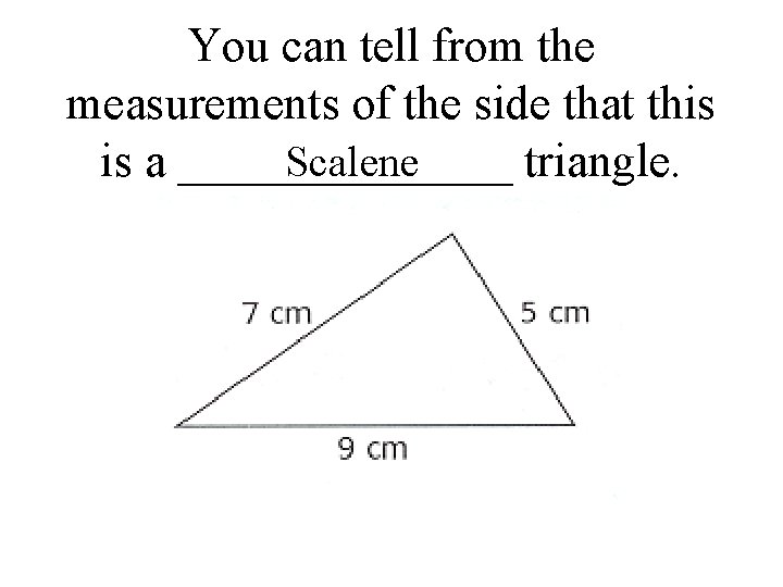 You can tell from the measurements of the side that this is a _______
