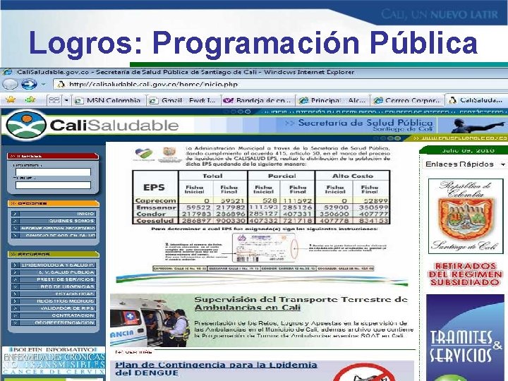 Logros: Programación Pública 