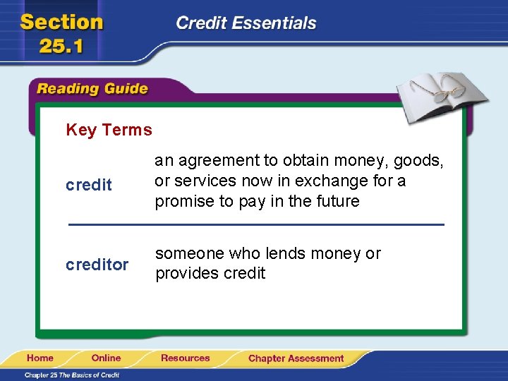 Chapter 25 The Basics of Credit Section 25