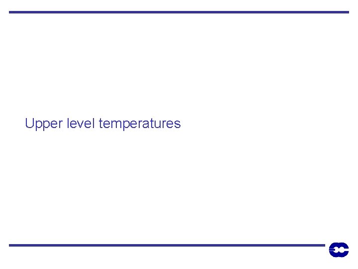Upper level temperatures 