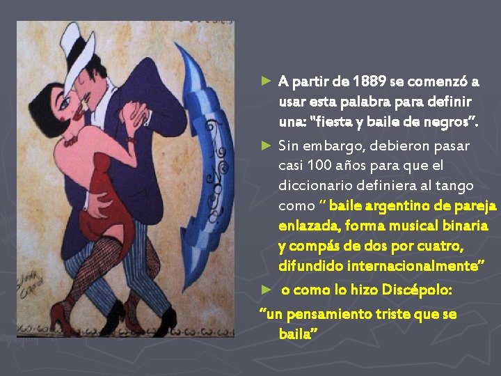 A partir de 1889 se comenzó a usar esta palabra para definir una: "fiesta