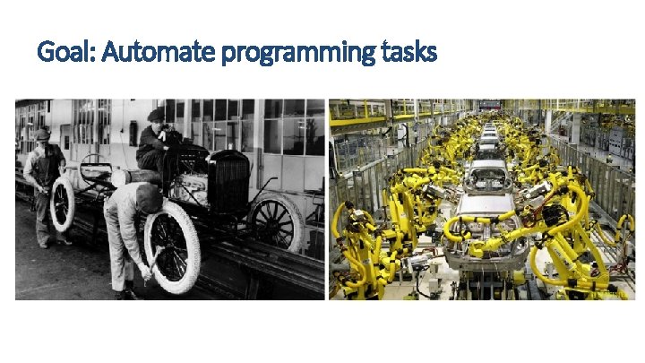 Goal: Automate programming tasks 