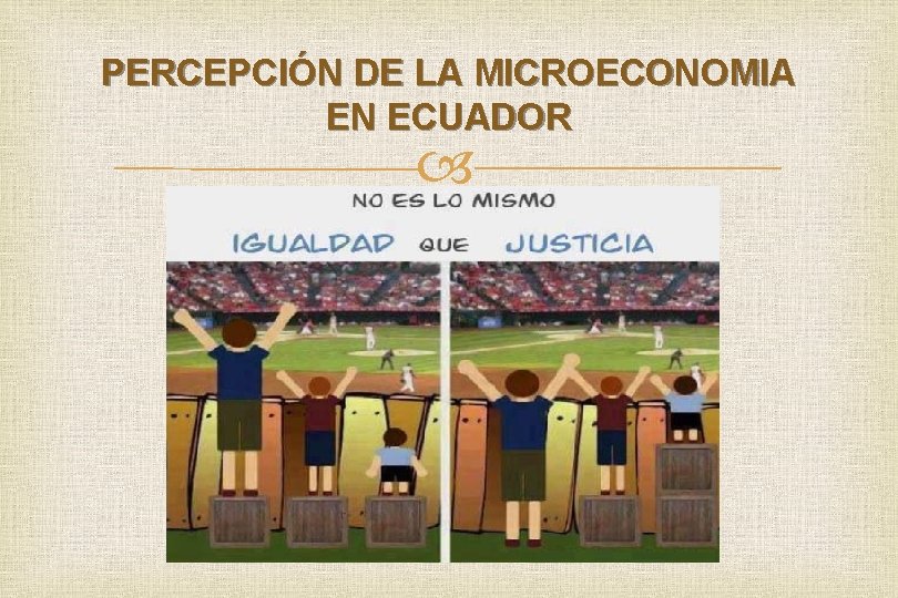 PERCEPCIÓN DE LA MICROECONOMIA EN ECUADOR 