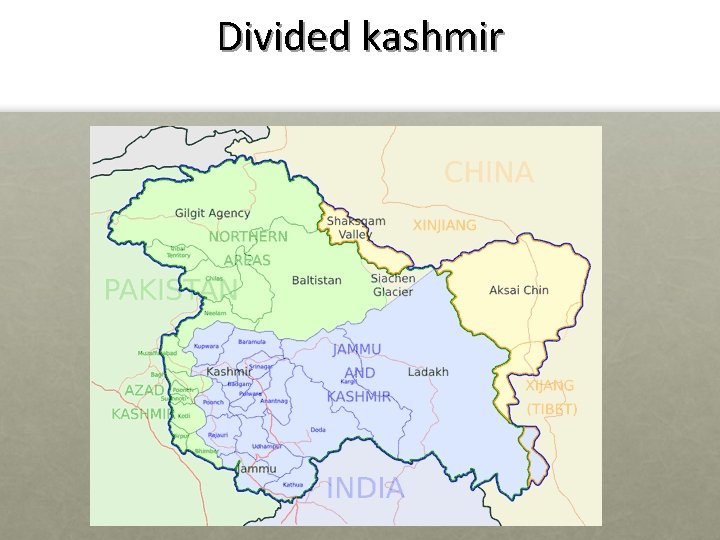 Divided kashmir 