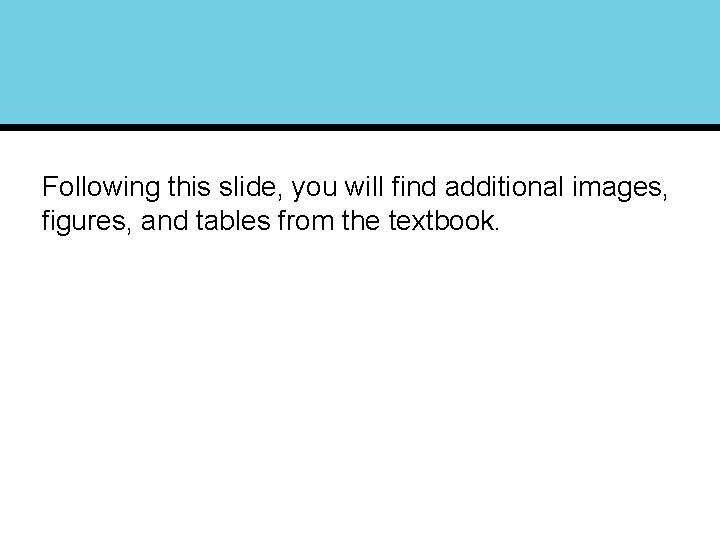 Following this slide, you will find additional images, figures, and tables from the textbook.