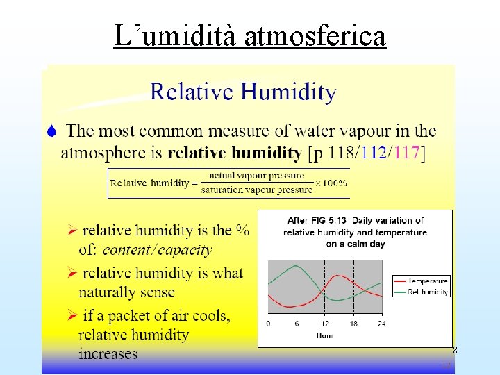 L’umidità atmosferica 8 