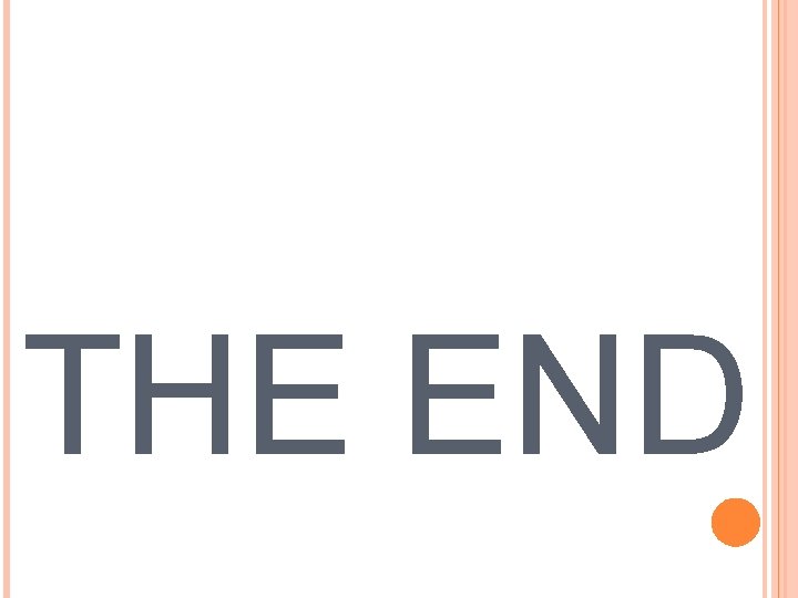 THE END 