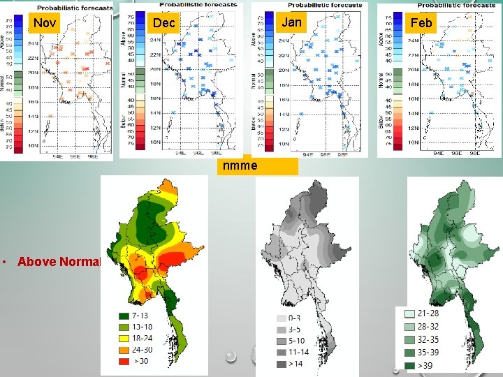 Nov Jan Dec nmme • Above Normal Feb 