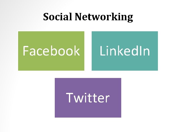 Social Networking Facebook Linked. In Twitter 