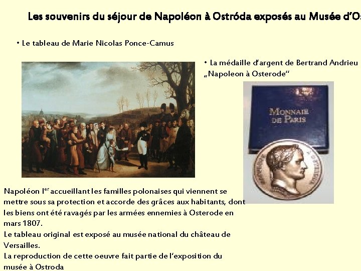 Les souvenirs du séjour de Napoléon à Ostróda exposés au Musée d’Os • Le