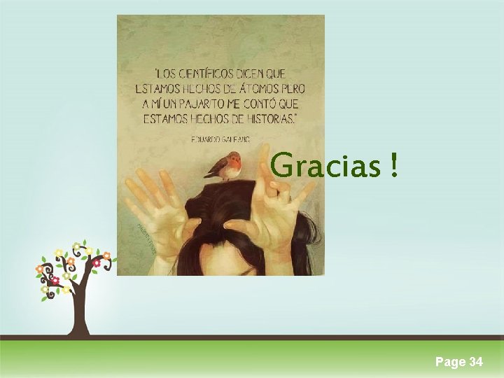 Gracias ! Click here to download this powerpoint template : Colorful Pastel Tree Powerpoint