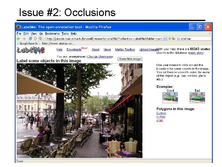 Issue #2: Occlusions 