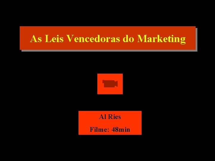 As Leis Vencedoras do Marketing Al Ries Filme: 48 min 