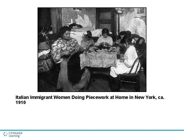 Italian Immigrant Women Doing Piecework at Home in New York, ca. 1910 