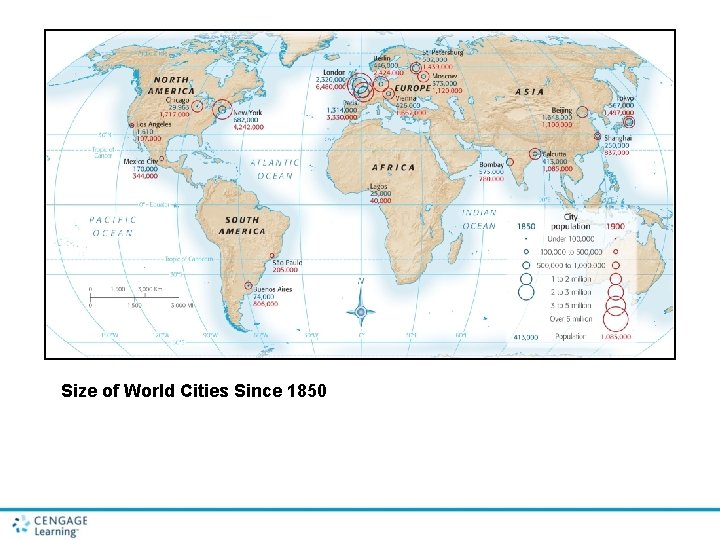 Size of World Cities Since 1850 