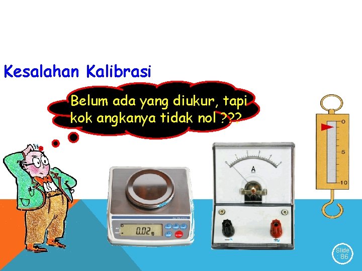 Kesalahan Kalibrasi Belum ada yang diukur, tapi kok angkanya tidak nol ? ? ?