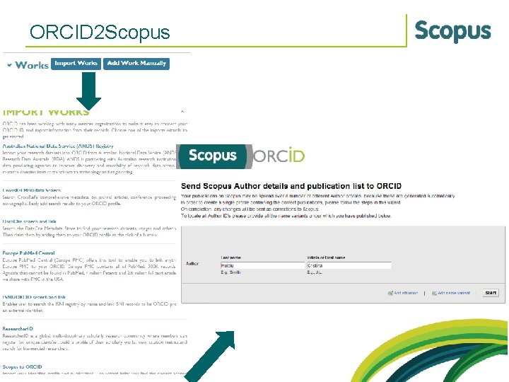 ORCID 2 Scopus 