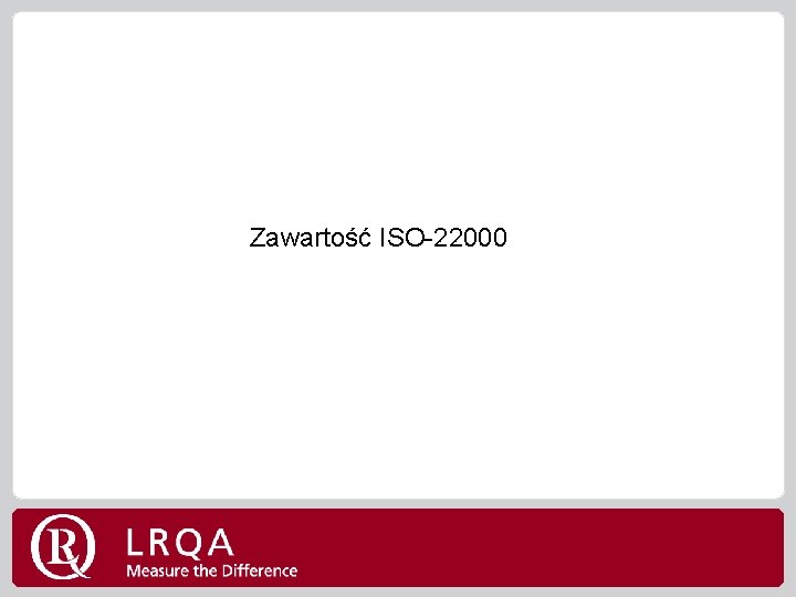 Zawartość ISO-22000 