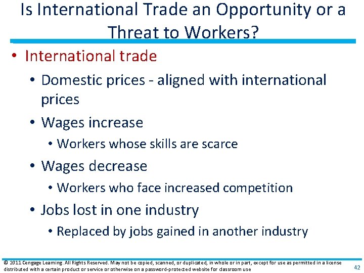 Is International Trade an Opportunity or a Threat to Workers? • International trade •