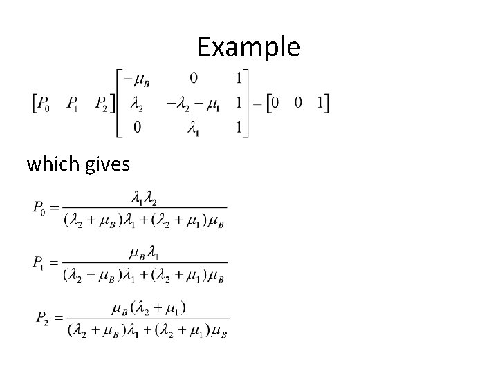 Example which gives 