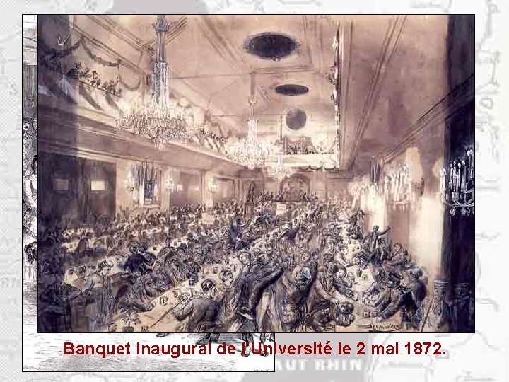 Groupe d’étudiants L’Université apparaît comme allemands lors de l’inauguration de l’instrument privilégié de la