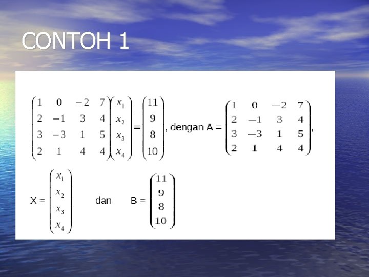 CONTOH 1 CONTOH 1
