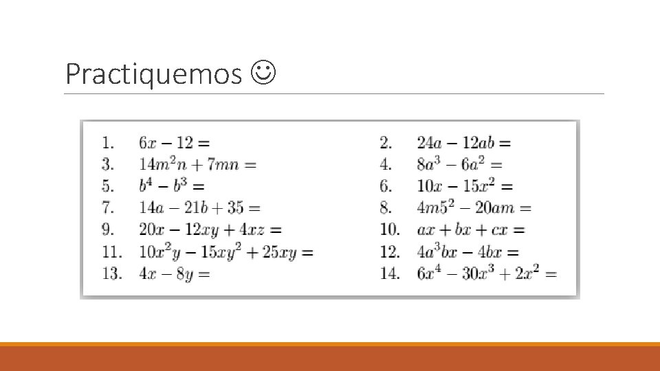Practiquemos 